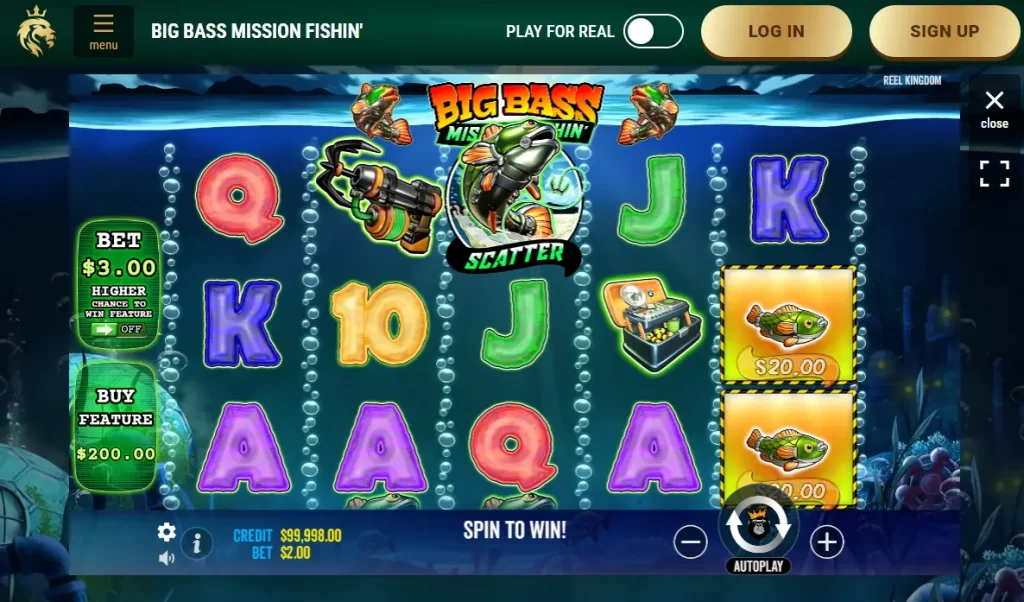 Big Bass Mission Fishin' Richards Casino Pokies