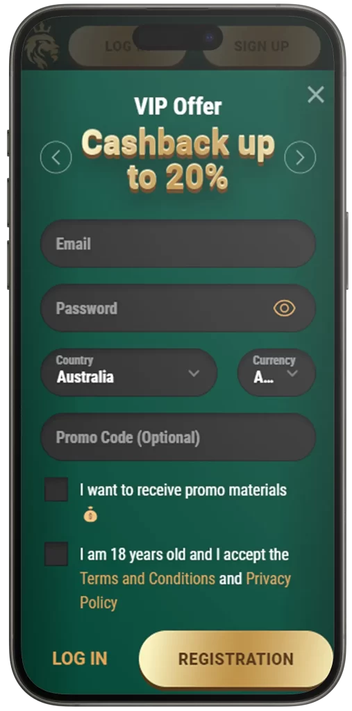 Registration on Phone